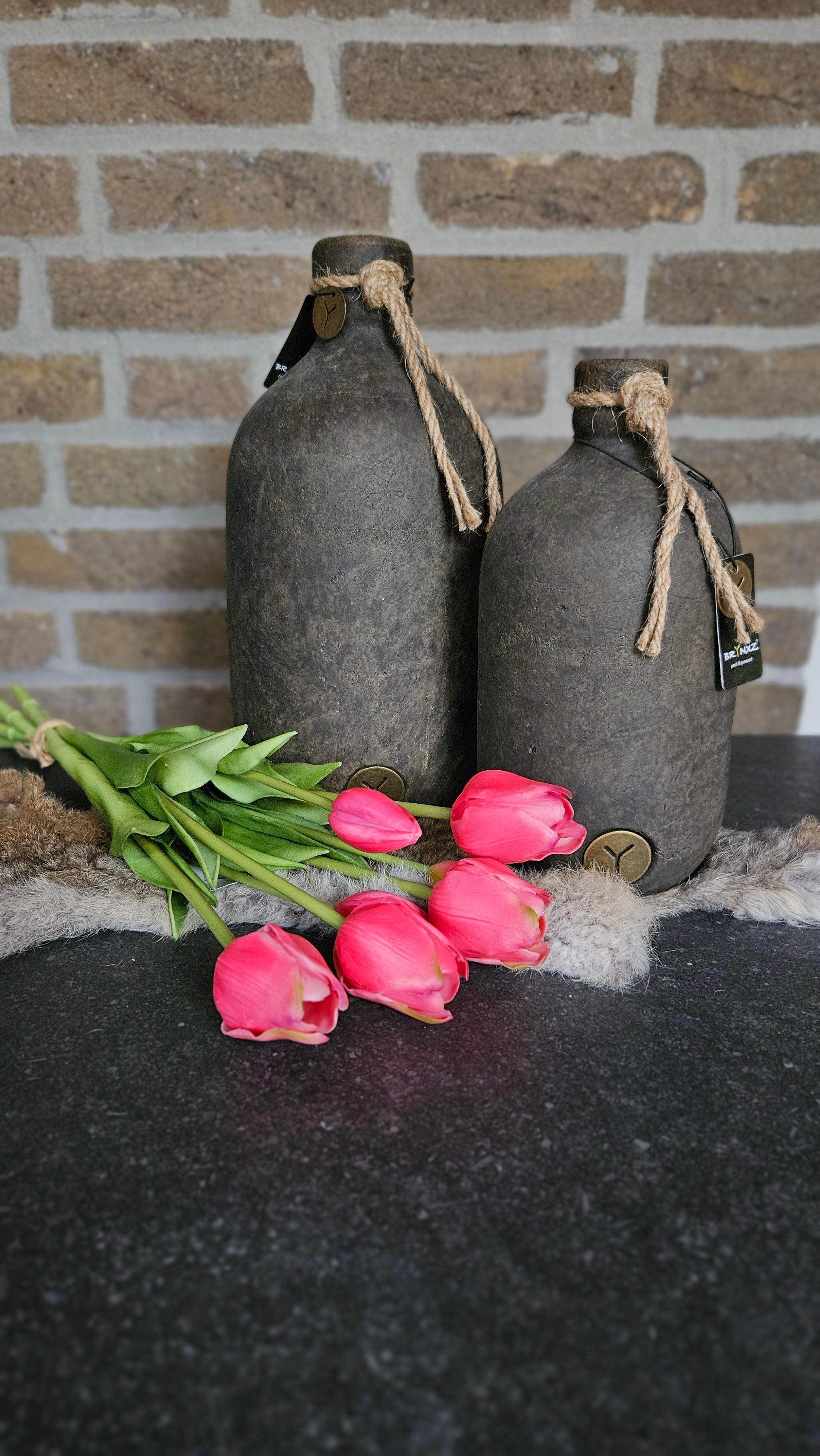 Real Touch tulpen 46 cm Fuchsia - Brynxz Bloemen en Boeketten
