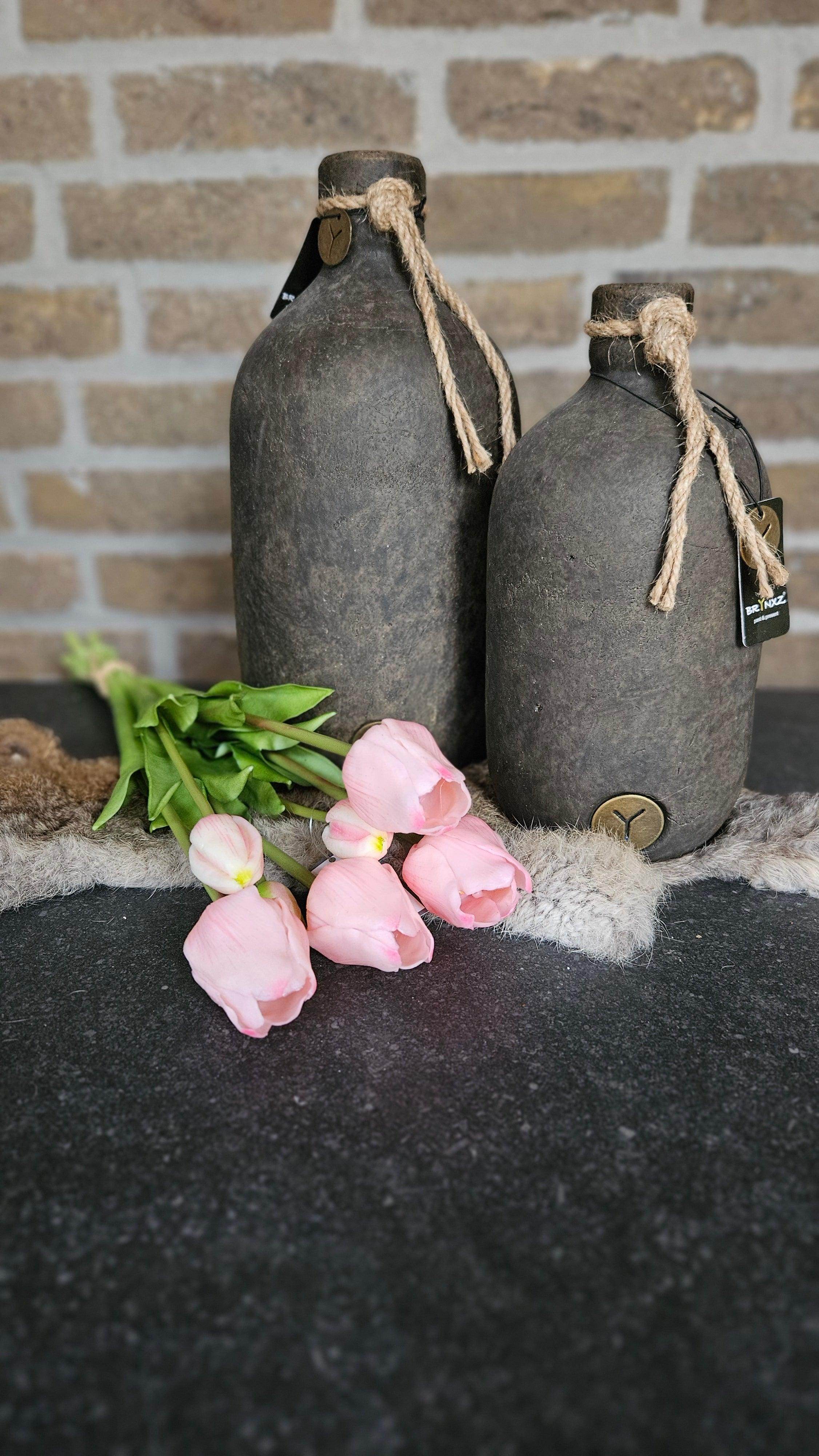 Real Touch Tulpen 46 cm Licht roze - Brynxz Bloemen en Boeketten